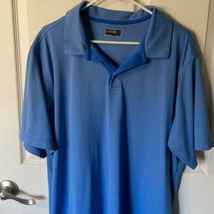 Blue, collared polo